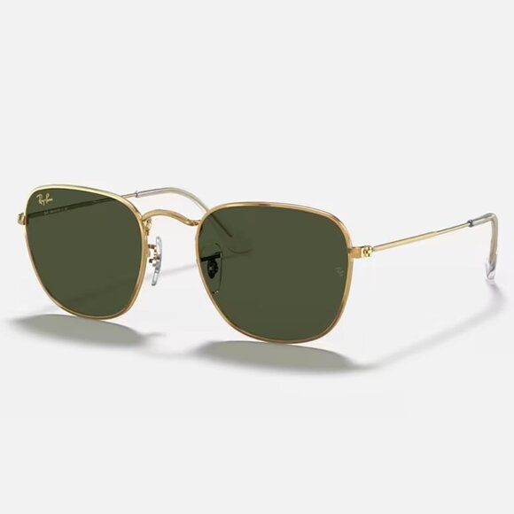 Ray-Ban RB3857 Frank 51-20 Gold and G-15 Green - Picture 3 of 16
